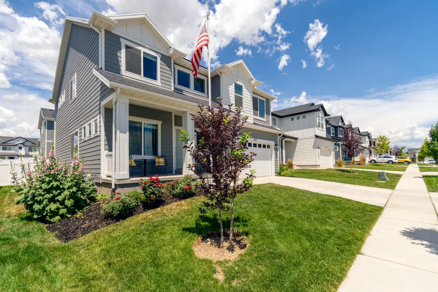 Neutral exterior view of a modern residential home